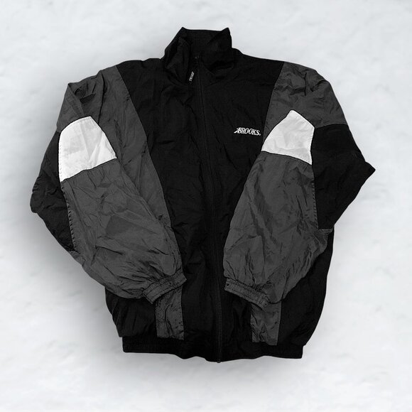 Brooks Retro Y2K Windbreaker Jacket - Picture 1 of 4